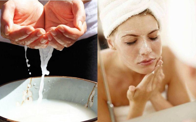 Cách rửa mặṭ bằng sữa tươi giúp trắng da, mịn màng như spa