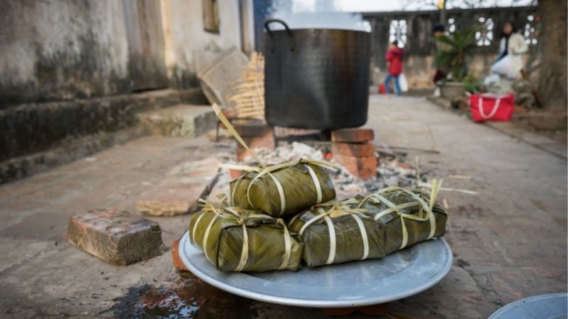 Cách nhận biết bánh chưng luộc pin