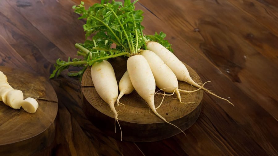 Củ cải trắng và lá củ cải có nhiều công dụng với sức khỏe