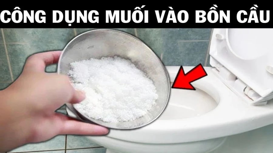 Thả bát muối vào bồn cầu mẹo hay ai cũng cần