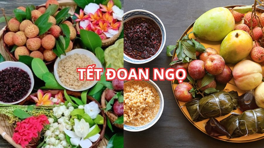 Ngoài thịt vịt thì cơm rượu, hoa quả chua chát cũng rất phổ biến dịp tết Đoan Ngọ