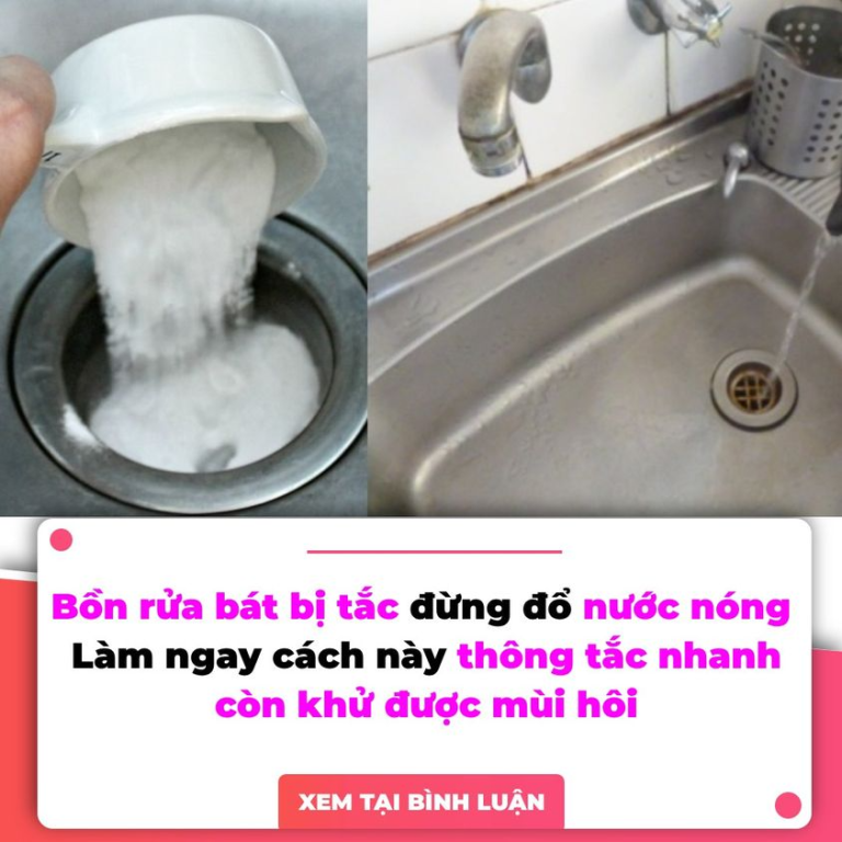 Bồn rửa bát bị tắc đừng đổ nước nóng: Làm ngay cách này thông tắc nhanh còn khử được mùi hôi