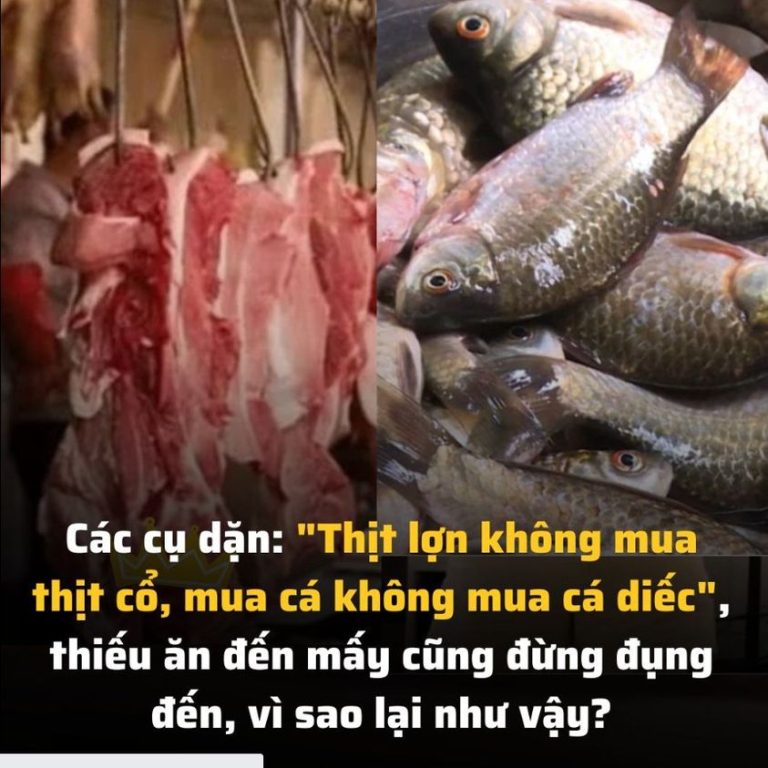 Các cụ dặn: “Thịt lợn không mua thịt cổ, mua cá không mua cá diếc”, thiếu ăn đến mấy cũng đừng đụng đến, vì sao lại như vậy?