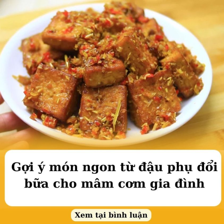 Gợi ý món ngon từ đậu phụ đổi bữa cho mâm cơm gia đình