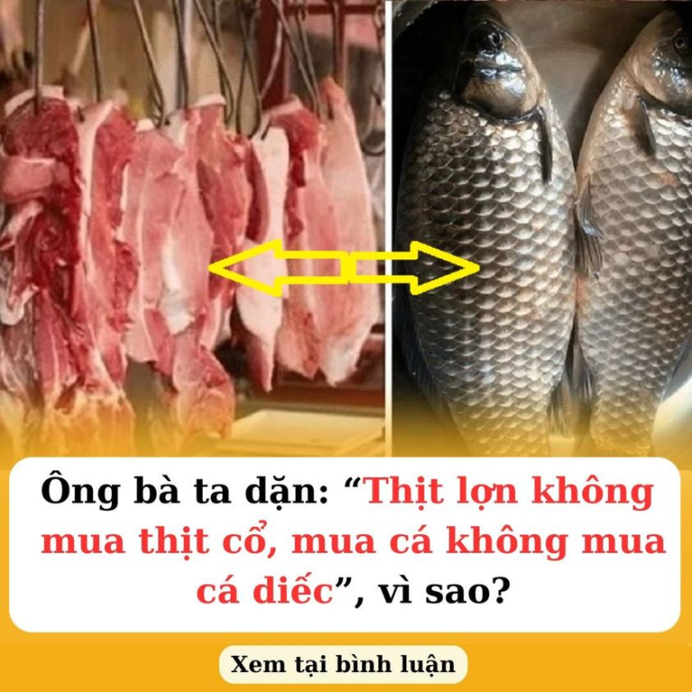 Ông bà ta dặn: “Thịt lợn không mua thịt cổ, mua cá không mua cá diếc”, vì sao?