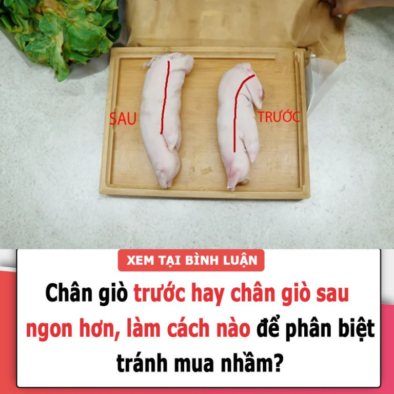 Chân giò trước hay chân giò sau ngon hơn, làm cách nào để phân biệt, tránh mua nhầm?