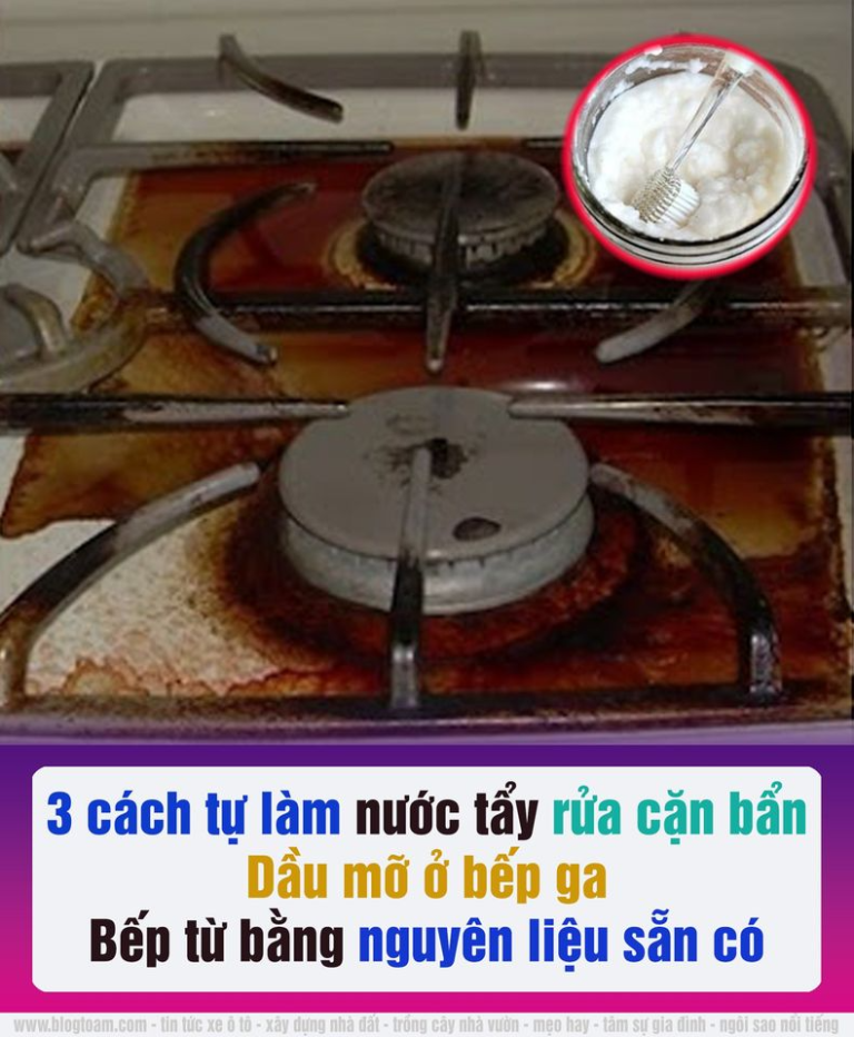 Chỉ mẹ 3 cách tự pha nước tẩy rửa cặn bẩn, dầu mỡ ở bếp ga, bếp từ bằng nguyên liệu sẵn có