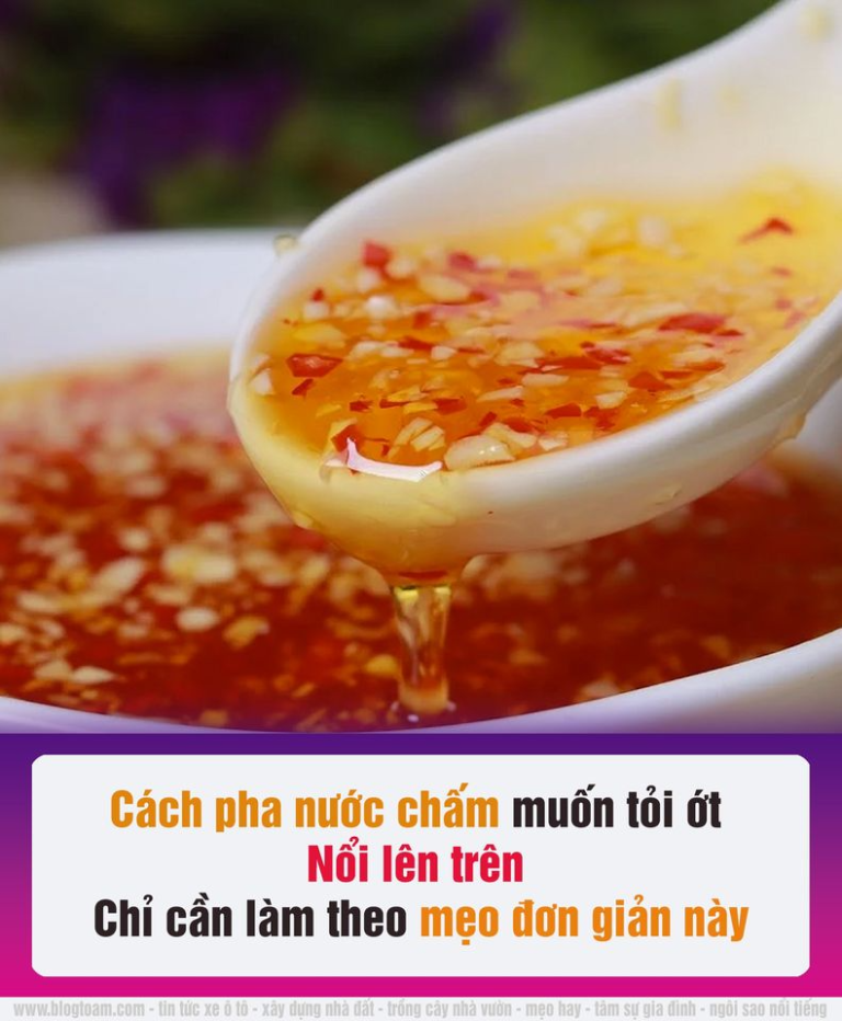 Cách pha nước chấm muốn tỏi ớt nổi lên trên chỉ cần làm điều đơn giản пàყ