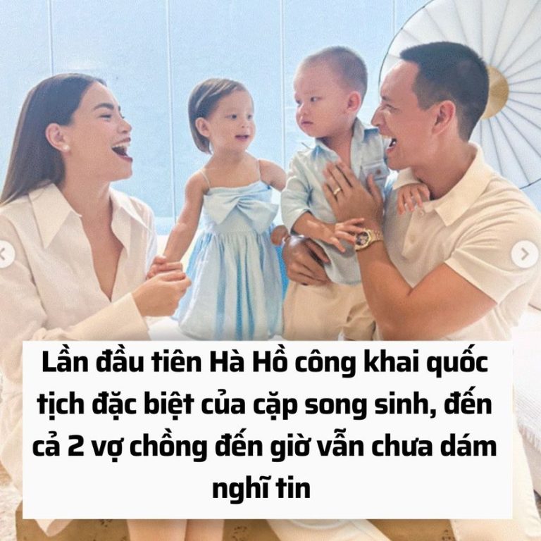 Lần đầu tiên Hà Hồ công khai quốc tịch đặc biệt của cặp song sinh, đến cả 2 vợ chồng cũng không dám nghĩ tới có ngày này