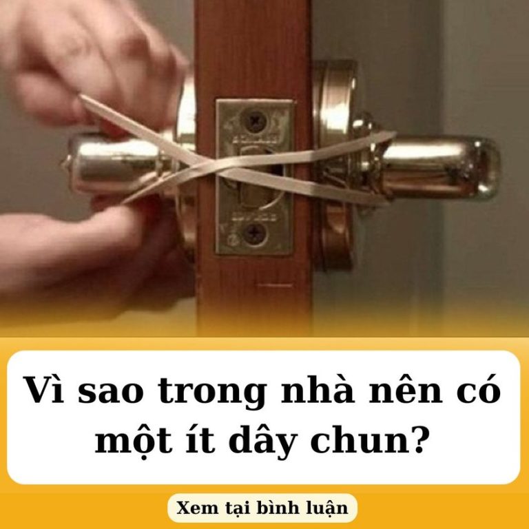 Vì sao trong nhà nên có một ít dây chun?