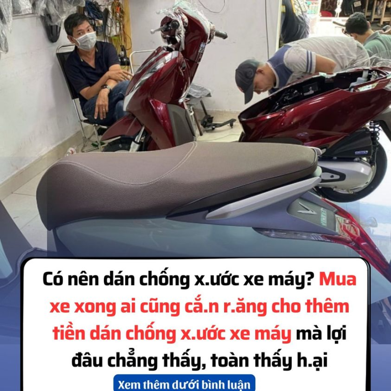 Có nên dán chống x.ước xe máy? Dán xe máy bao nhiêu t.iền?