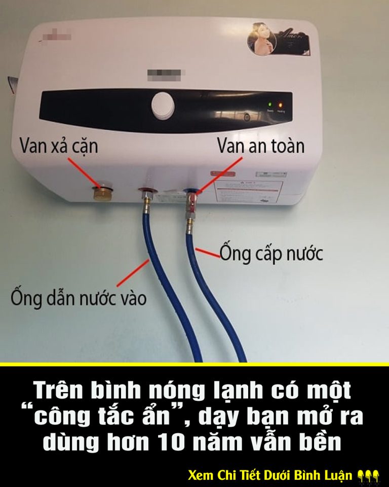 Trên bình nóng lạnh có một “công tắc ẩn”, dạy bạn mở ra dùng hơn 10 năm vẫn bền