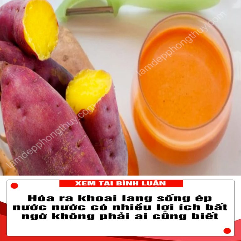 Hóa ra khoai lang sống ép nước nước có nhiều lợi ích bất ngờ không phải ai cũng biết