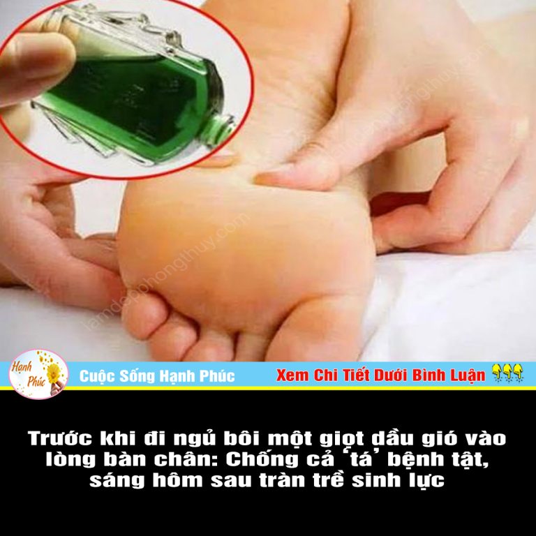 Trước khi đi ngủ bôi một giọt dầu gió vào lòng bàn chân: Chống cả ‘tá’ bệnh tật, sáng hôm sau tràn trề sinh lực