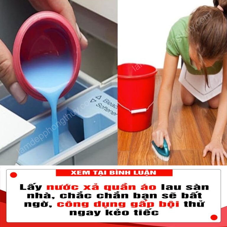 Lấy nước xả quần áo lau sàn nhà, chắc chắn bạn sẽ bất ngờ, công dụng gấp bội thử ngay kẻo tiếc