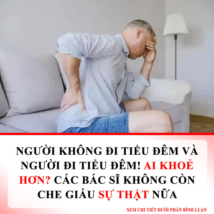 Người không đi tiểu đêm và người đi tiểu đêm! Ai khoẻ hơn Các bác sĩ không còn che giấu sự thật nữa